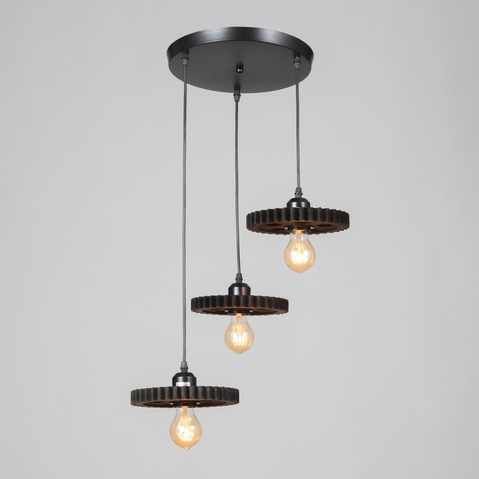 Светильник Светильник "Шестеренка" 3хЕ27 40Вт 30х30х15-135 см