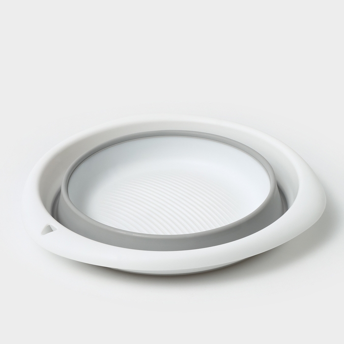 Таз складной «Флекс», 5.5 л, 32.5×33×4,.5 см, цвет смоки Таз складной «Флекс», 5.5 л, 32.5×33×4,.5 см, цвет смоки