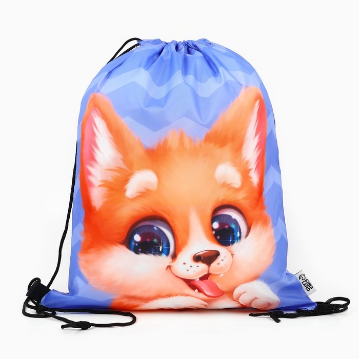 Мешок для обуви «Очаровательный щенок» болоньевый материал, 30 х 40 см Мешок для обуви «Очаровательный щенок» болоньевый материал, 30 х 40 см