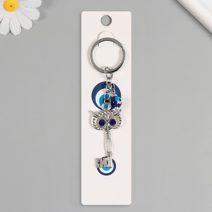 Брелок от сглаза металл Брелок от сглаза металл "Ключ с совой" 2,8х5,7 см