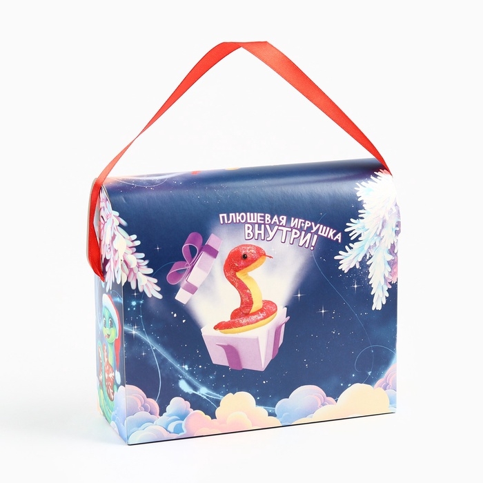 Новогодний подарок, сладкий, детский «Сказочный подарок», конфеты + мягкая игрушка, 250 г Новогодний подарок, сладкий, детский «Сказочный подарок», конфеты + мягкая игрушка, 250 г