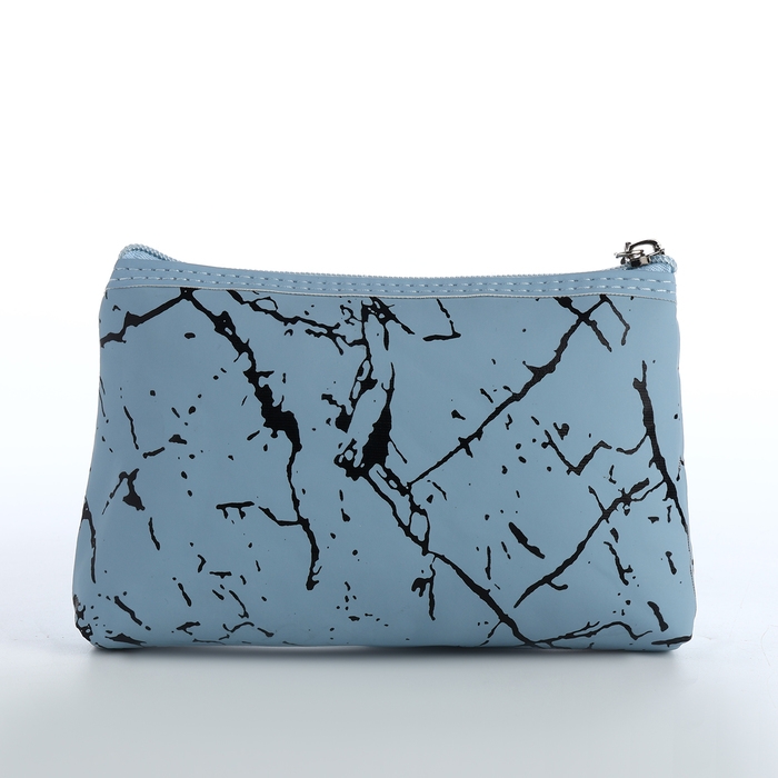 Набор косметичек 2 в 1 на молнии, цвет голубой Набор косметичек 2 в 1 на молнии, цвет голубой