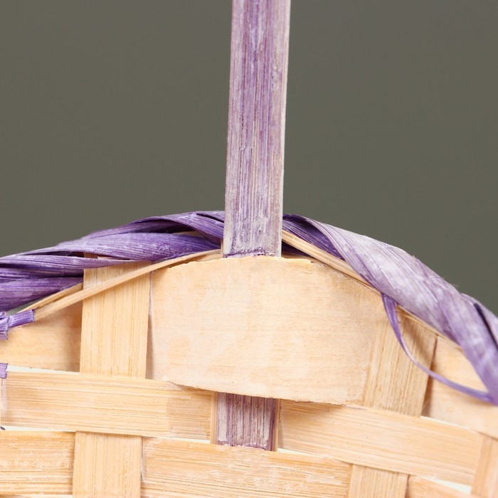 Набор корзин плетеных (бамбук),19xH7,5X9,5x31см,22x9x11x34,24x9x11см,5x35см, 3 шт, сиреневая 1008804 Набор корзин плетеных (бамбук),19xH7,5X9,5x31см,22x9x11x34,24x9x11см,5x35см, 3 шт, сиреневая 1008804