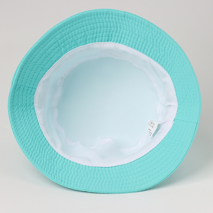 Панама детская для девочки «Ракетки», цвет бирюзовый, р-р 54 Панама детская для девочки «Ракетки», цвет бирюзовый, р-р 54