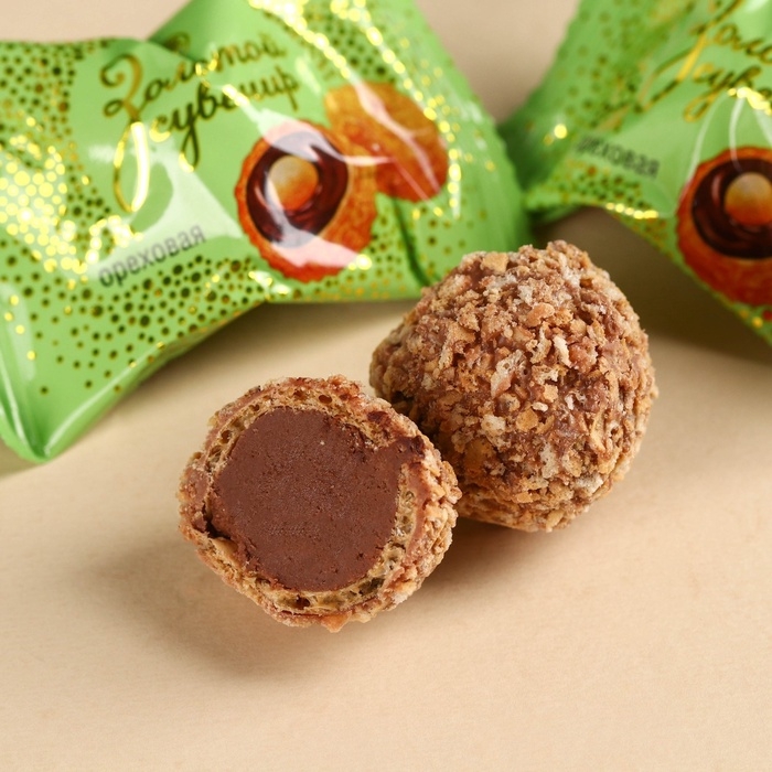 Шоколадные конфеты &laquo;Тёплых праздников&raquo; в коробке, вкус: орех, 100 г.