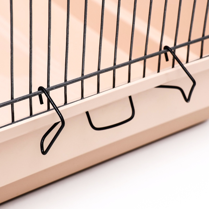 Клетка для птиц Клетка для птиц "Пижон" №104, разборная, 1 секция, 58 х 40 х 48см, бежевая