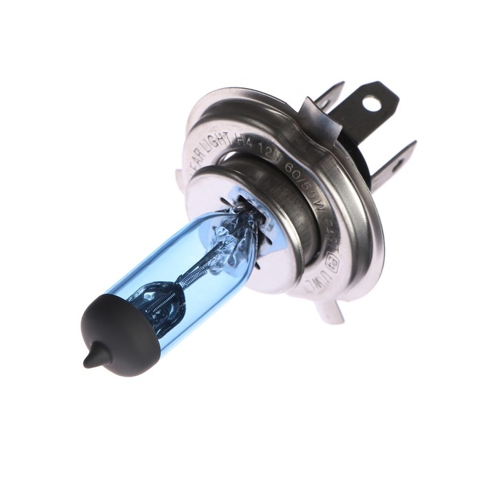 Лампа автомобильная Clearlight WhiteLight, H4, 12 В, 60/55 Вт, набор 2 шт Лампа автомобильная Clearlight WhiteLight, H4, 12 В, 60/55 Вт, набор 2 шт