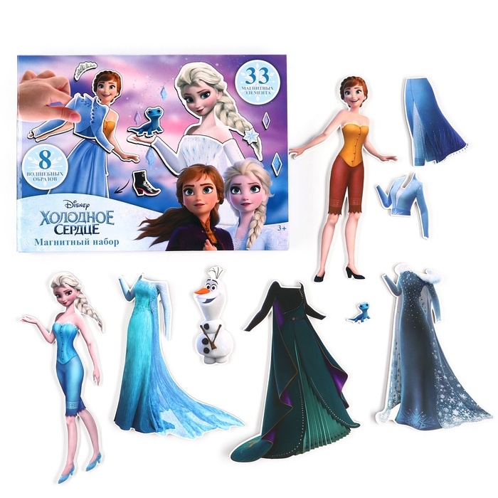 Магнитный набор «Холодное сердце: Эльза и Анна», в коробке Магнитный набор «Холодное сердце: Эльза и Анна», в коробке