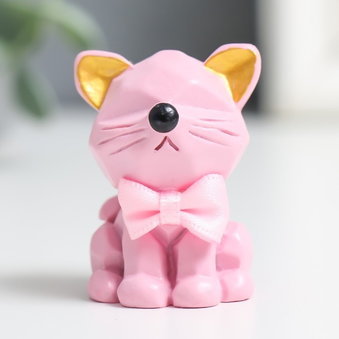 Сувенир полистоун Сувенир полистоун "Котёнок с бантом" МИКС 4х2,5х3 см