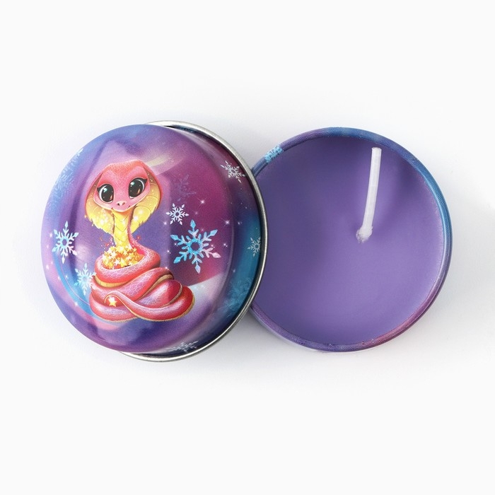 Свеча новогодняя в железной банке «Новый год: Для чудес«Новый год: аромат ваниль, 4.8 см Свеча новогодняя в железной банке «Новый год: Для чудес«Новый год: аромат ваниль, 4.8 см