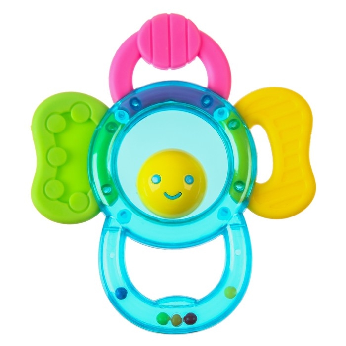 Погремушка «Цветочек» с прорезывателем Погремушка «Цветочек» с прорезывателем