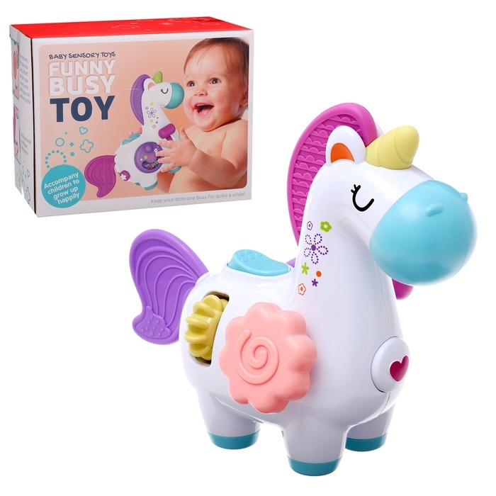 Развивающая игрушка «Единорожка», звуковые эффекты Развивающая игрушка «Единорожка», звуковые эффекты