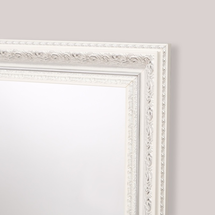 Зеркало настенное «Верона», белое, 60х120 см, рама пластик, 60 мм