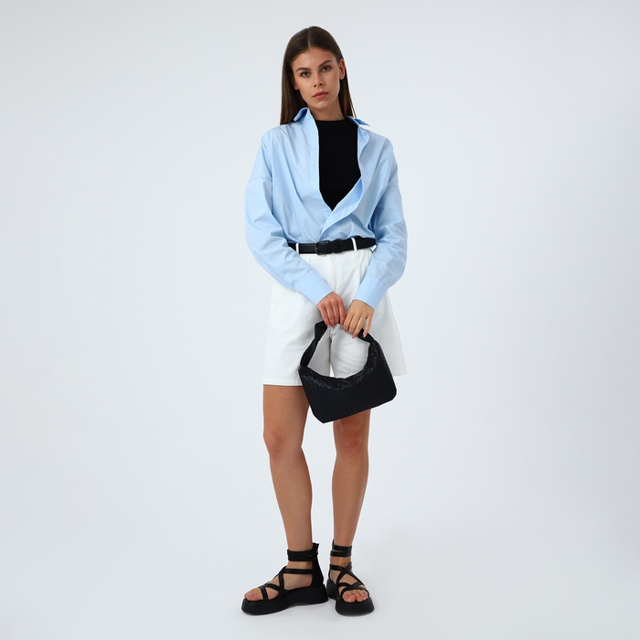 Сумка-багет на молнии, цвет чёрный Сумка-багет на молнии, цвет чёрный