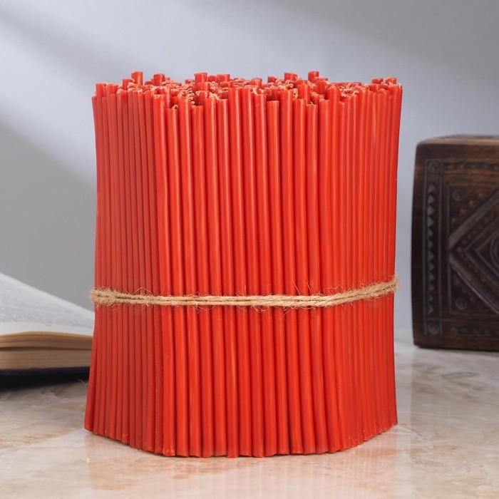 Свечи красные церковные №100, упаковка 2кг Свечи красные церковные №100, упаковка 2кг