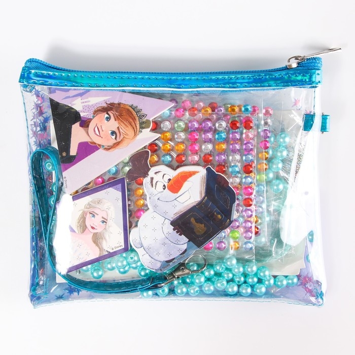 Набор с прядями, тату, стразами, в сумочке «Набор красоты для творчества» Холодное сердце Набор с прядями, тату, стразами, в сумочке «Набор красоты для творчества» Холодное сердце