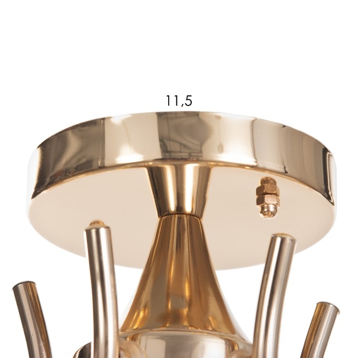 Люстра потолочная Элли 5х40Вт Е27 Золото 52x52x30 см Люстра потолочная Элли 5х40Вт Е27 Золото 52x52x30 см