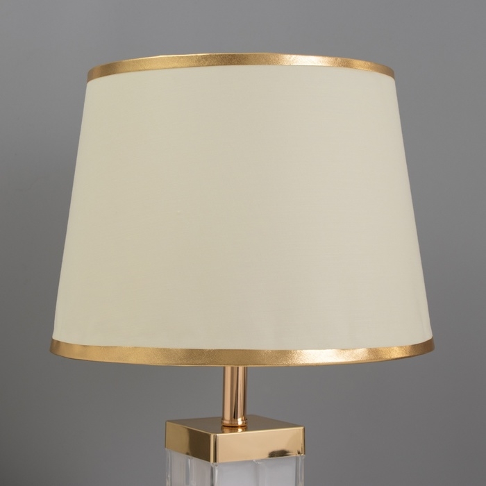 Лампа настольная Лампа настольная "Корона" 1х40Вт Е27 1х3Вт LED золото 23х23х43см