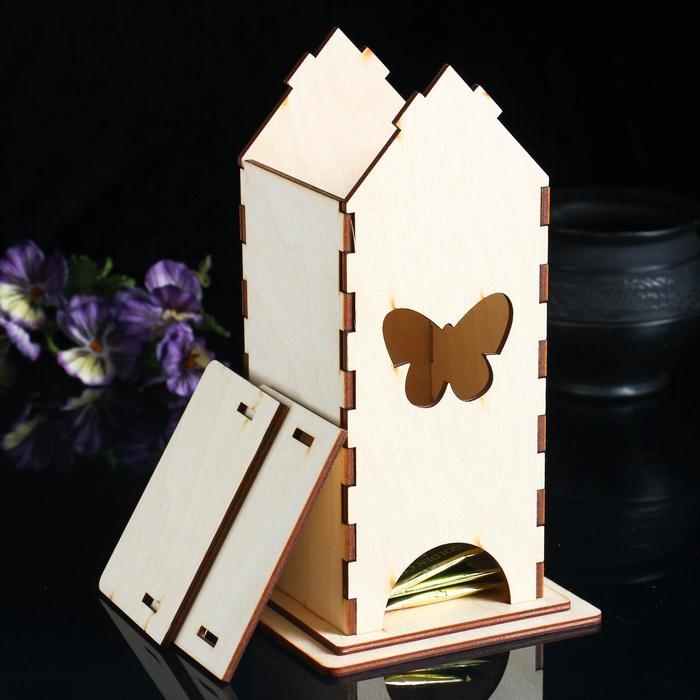 Заготовка для декупажа Заготовка для декупажа "Чайный домик "Бабочка" 13 х 13 х 24 см