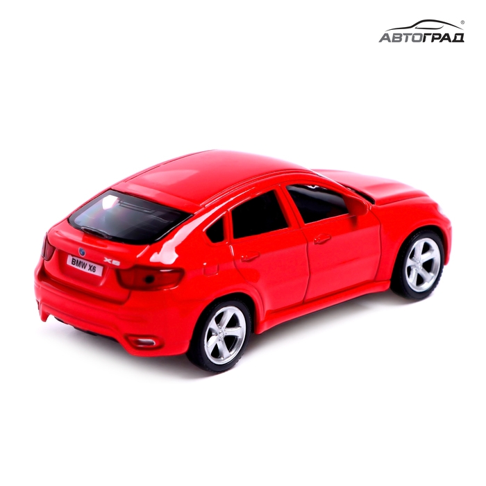 Машина металлическая BMW X6, 1:43, цвет красный Машина металлическая BMW X6, 1:43, цвет красный