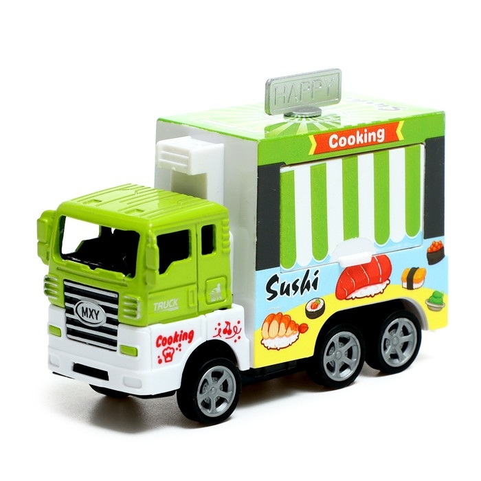 Машина металлическая «Закусочная», инерция, МИКС Машина металлическая «Закусочная», инерция, МИКС