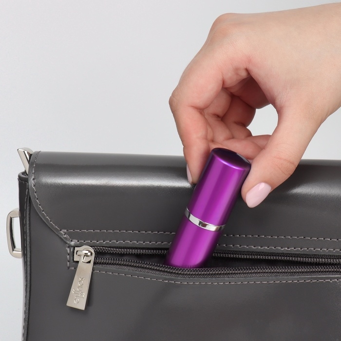 Флакон для парфюма, с распылителем, 10 мл, цвет фиолетовый Флакон для парфюма, с распылителем, 10 мл, цвет фиолетовый