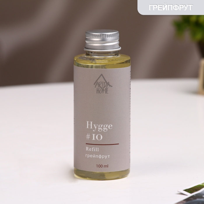Наполнитель для ароматического диффузора Хюгге #10 Грейпфрут 100 мл Наполнитель для ароматического диффузора Хюгге #10 Грейпфрут 100 мл