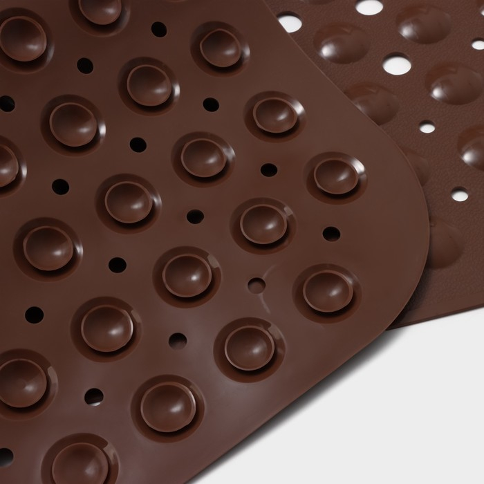 Коврик противоскользящий на присосках Доляна «Пузырьки», 39×101 см, цвет МИКС Коврик противоскользящий на присосках Доляна «Пузырьки», 39×101 см, цвет МИКС