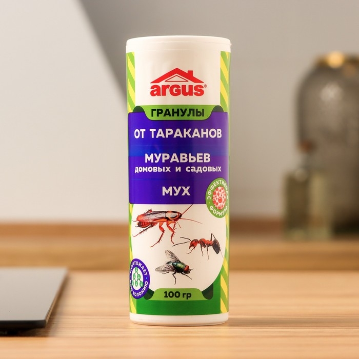 Гранулы от насекомых  Гранулы от насекомых "Argus", банка, 100 г