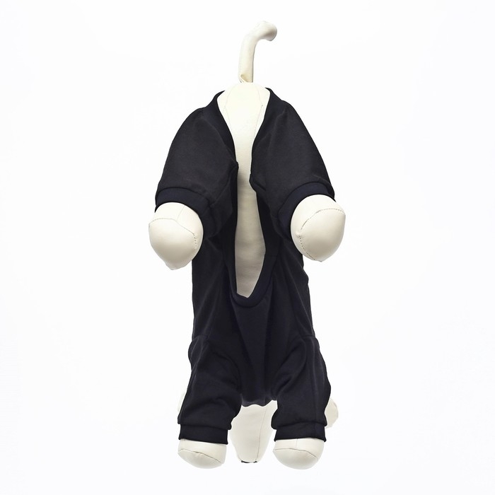 Комбинезон однотонный чёрный, L (ДС 39, ОШ 36-38, ОГ 60-62) Комбинезон однотонный чёрный, L (ДС 39, ОШ 36-38, ОГ 60-62)