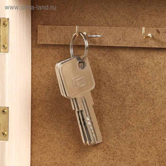 Ключница Ключница "Белые лодочки" 15х21 см молочный дуб