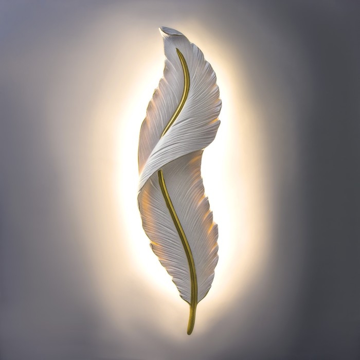 Бра "Перо" LED 22Вт 4000К белый 17х4х64см