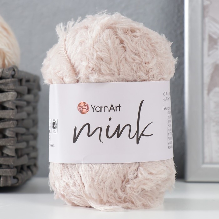 Пряжа Пряжа "Mink" 100% полиамид 75м/50гр (331 бежевый)