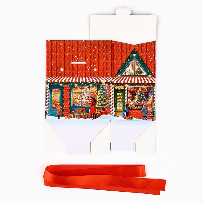 Коробка подарочная новогодняя складная « С Новым годом! », 15 х 18 х 10 см, Новый год Коробка подарочная новогодняя складная « С Новым годом! », 15 х 18 х 10 см, Новый год