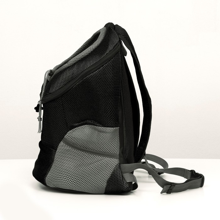 Рюкзак-переноска для кошек и собак, максимальный вес 16 кг, 36 х 21 х 45 см, чёрный Рюкзак-переноска для кошек и собак, максимальный вес 16 кг, 36 х 21 х 45 см, чёрный