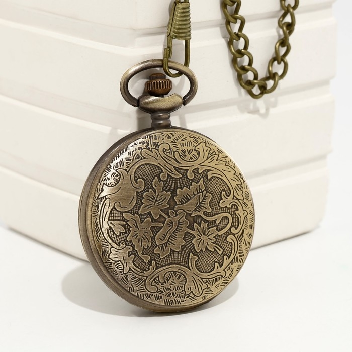 Часы карманные Часы карманные "Дракон", кварцевые, d циферблата-4.7 см, цепочка l-38 см