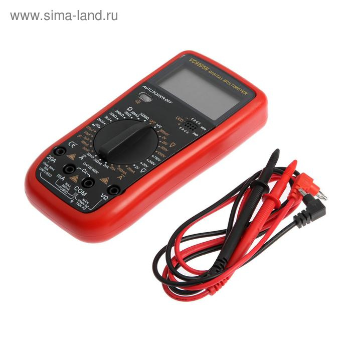 Мультиметр ТУНДРА, VC9205N, ACV/DCV, ACA/DCA, 200-200MΩ, 20nF-200mF, прозвон Мультиметр ТУНДРА, VC9205N, ACV/DCV, ACA/DCA, 200-200MΩ, 20nF-200mF, прозвон