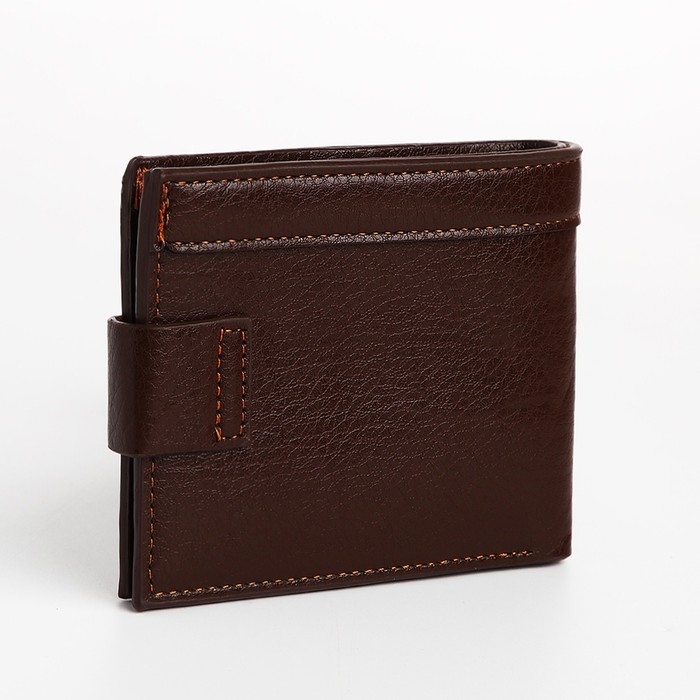 Портмоне мужское на магните, отдел для купюр, для карт, для монет, цвет коричневый Портмоне мужское на магните, отдел для купюр, для карт, для монет, цвет коричневый