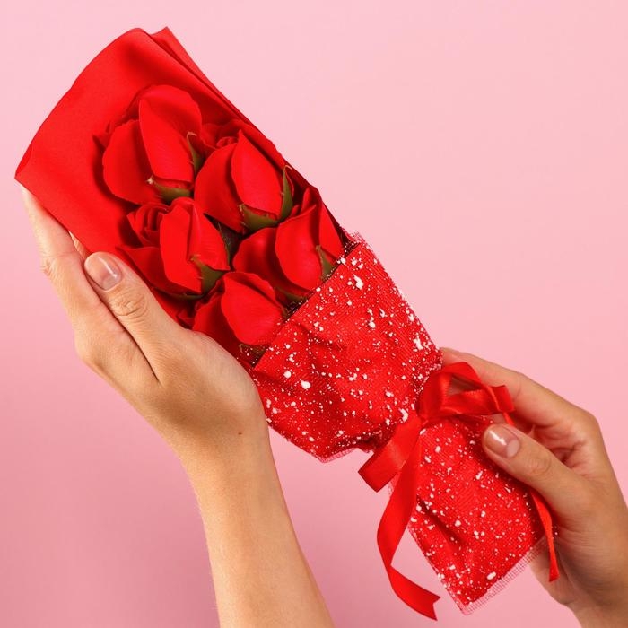 Букет мыльных роз, красные Букет мыльных роз, красные