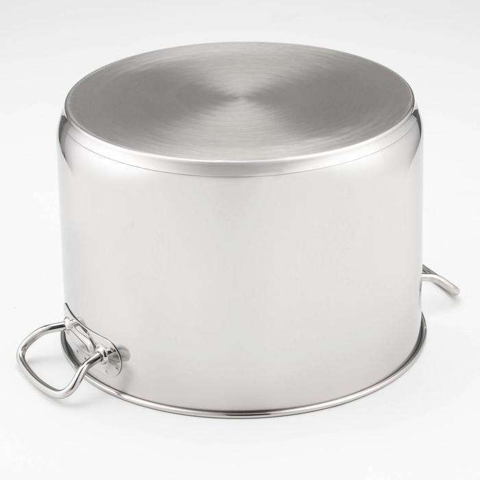 Кастрюля цельнотянутая, 16 л, d=31,6 см, капсульное дно, индукция Кастрюля цельнотянутая, 16 л, d=31,6 см, капсульное дно, индукция