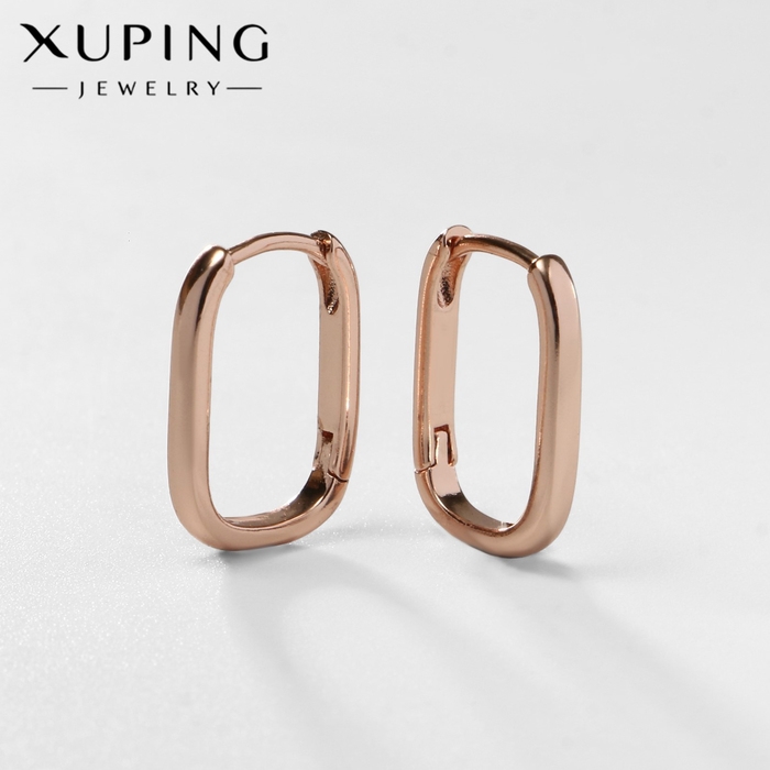 Серьги металл XUPING стихия, цвет розовое золото Серьги металл XUPING стихия, цвет розовое золото