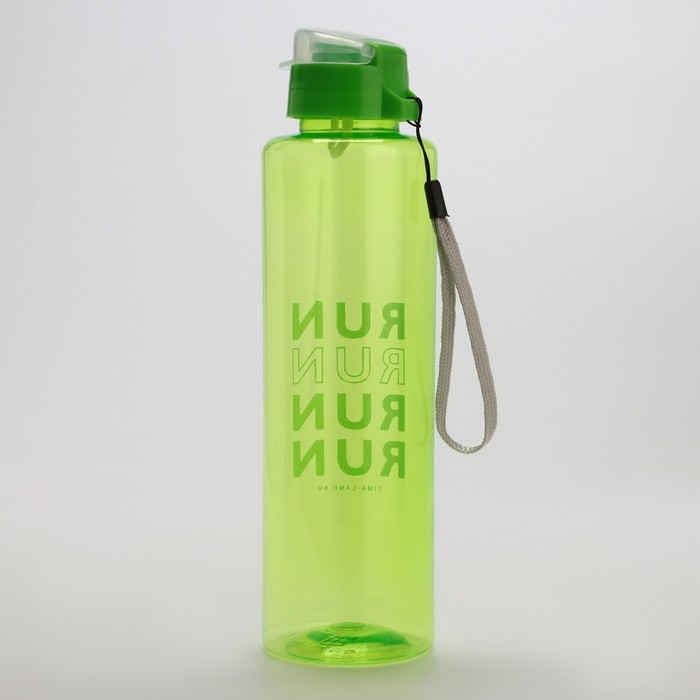 Бутылка для воды RUN, 600 мл, цвет зеленый Бутылка для воды RUN, 600 мл, цвет зеленый