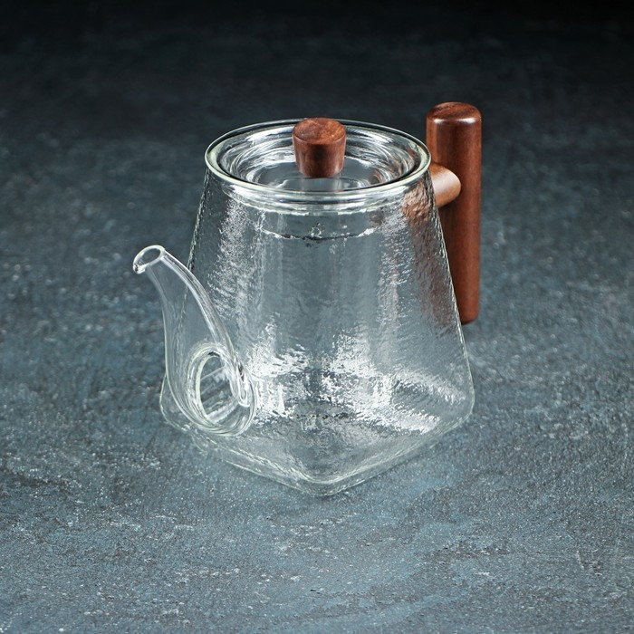 Чайник стеклянный заварочный «Тенби», 650 мл, 18×9,5×14 см, стеклянное сито Чайник стеклянный заварочный «Тенби», 650 мл, 18×9,5×14 см, стеклянное сито