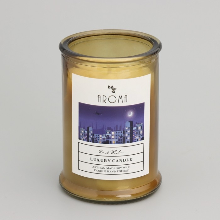 Свеча ароматическая в банке   Свеча ароматическая в банке  "Сладкая ваниль", 40ч, 95 гр, в коробке