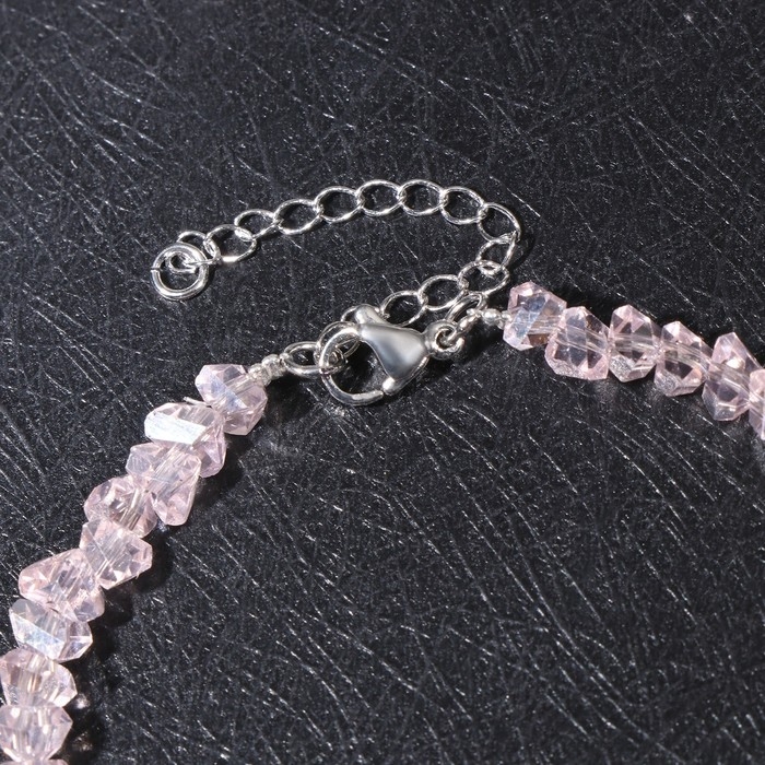 Браслет крошка 4 мм «Хрусталь», цвет розовый, 17 размер + 5 см удлинитель Браслет крошка 4 мм «Хрусталь», цвет розовый, 17 размер + 5 см удлинитель