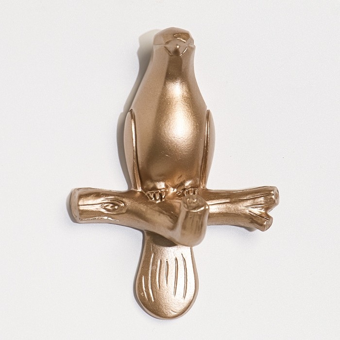 Декор настенный-вешалка Декор настенный-вешалка "Голубь", 10.5 x 7 см, золото
