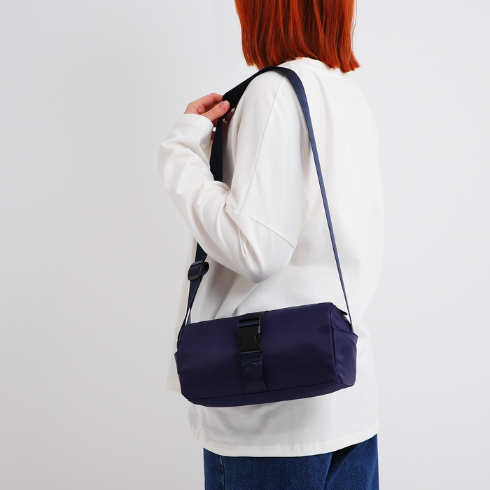 Сумка молодёжная на молнии, цвет синий Сумка молодёжная на молнии, цвет синий