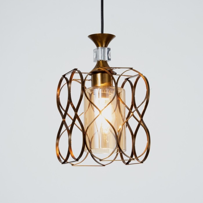 Светильник BayerLux Светильник BayerLux "Инфинити" E27 40Вт золото 15,5х15,5х18-118 см