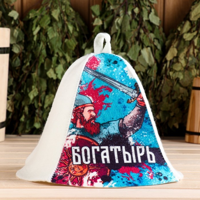 Шапка для бани  Шапка для бани "Богатырь"