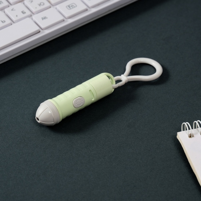 Указка лазерная пластик Указка лазерная пластик "Нежно-зелёная" LR44х3 шт 1,6х1,6х6,5 см